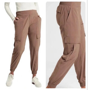 Athleta Mineral Brown Chelsea Utility Joggers Size 6